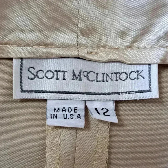 Scott McClintock Gold Sheath Dress Square Neck Wedding - Picture 11 of 15